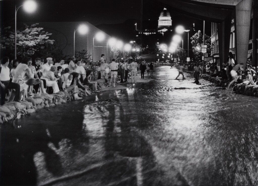 (The Salt Lake Tribune) Flooded State Street in June 1983.