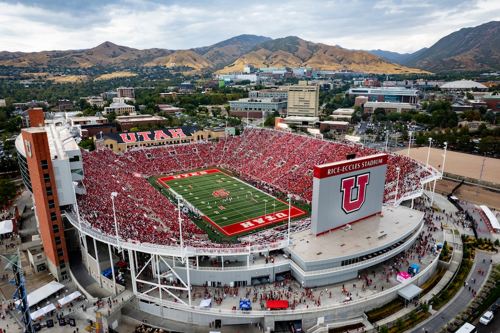 (Rick Egan | The Salt Lake Tribune) Rice-Eccles Stadium on Saturday, Sept. 6, 2025.

