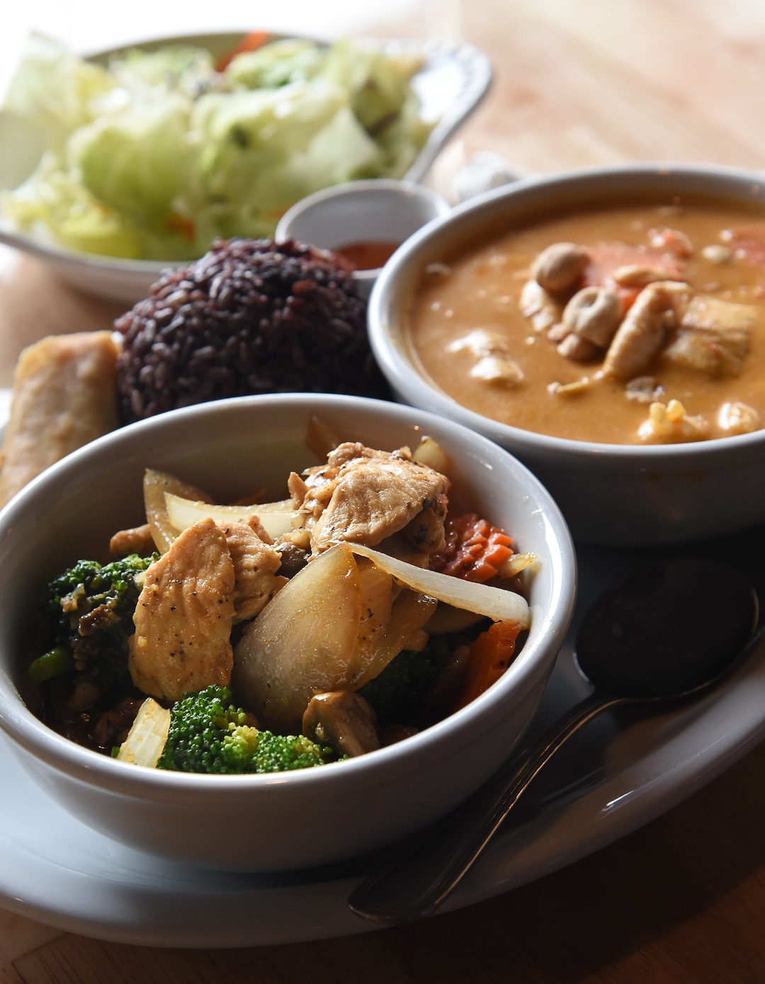 (Francisco Kjolseth  |  The Salt Lake Tribune)  Massaman Curry and Garlic and Black Pepper chicken at Thai So Good, a new restaurant in Park City at 1764 Uinta Way, Unit D-1, at Kimball Junction is a place people can try before (or after) the Sundance Film Festival.