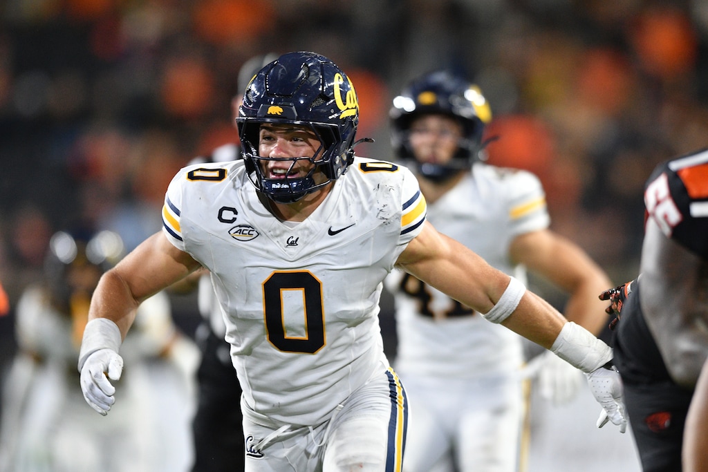 (Mark Ylen | AP) Former California Golden Bears linebacker Cade Uluave (0) is bringing his speed to Provo this season.