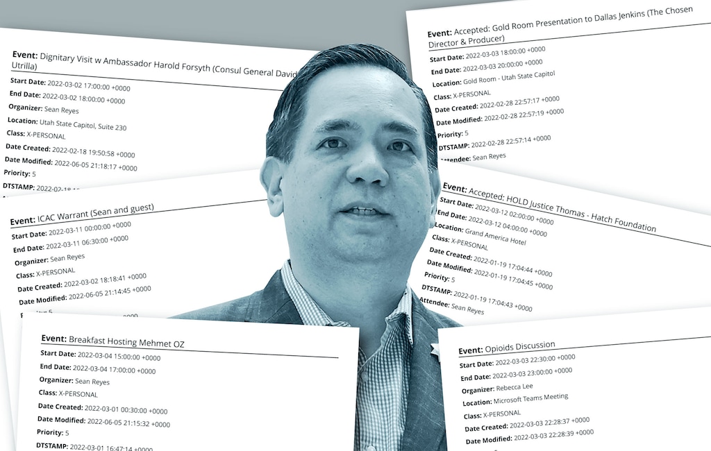(Christopher Cherrington | The Salt Lake Tribune) Utah Attorney General Sean Reyes' office sued news outlets to try to keep his calendars a secret. But now five years of records have been released.