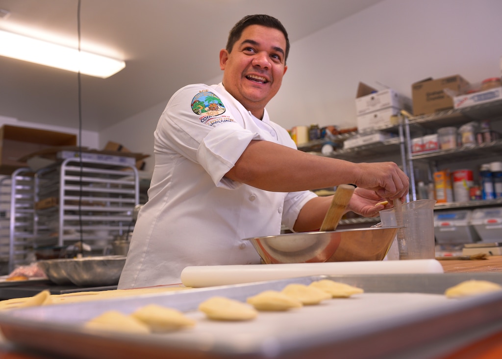 (Leah Hogsten  |  The Salt Lake Tribune) Chef Adalberto Diaz Labrada, shown here at his Fillings & Emulsions Bakery in Salt Lake City, is one of eight contestants on the next season of "Best Baker in America," which premieres Sept. 27.