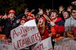 (Trent Nelson  |  The Salt Lake Tribune) Utah fans during the broadcast of ESPN’s ‘College GameDay’ at the University of Utah in Salt Lake City on Saturday, Nov. 1, 2025.