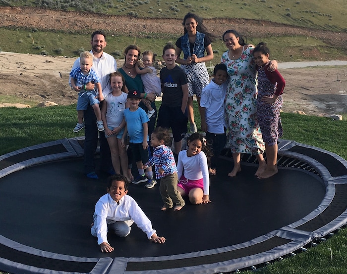 (Courtesy Steve Tate) The Tate and Mahe families pose for a photo during the summer.