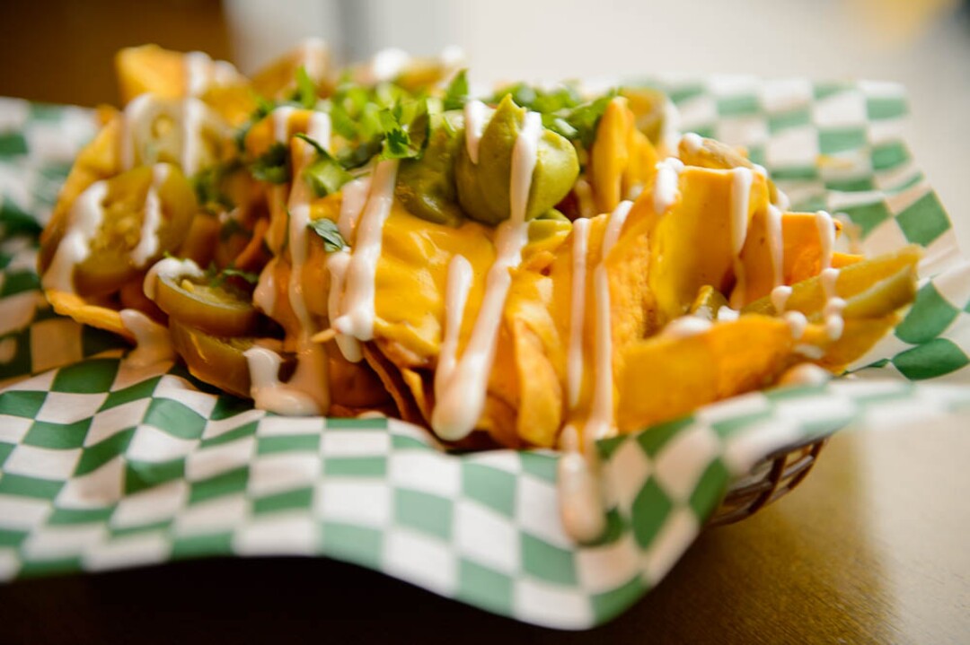 (Trent Nelson | The Salt Lake Tribune)  Nachos Sin Carne at Lil Lotus, a new vegan/vegetarian restaurant in Sugar House, Salt Lake City on Tuesday Dec. 11, 2018.