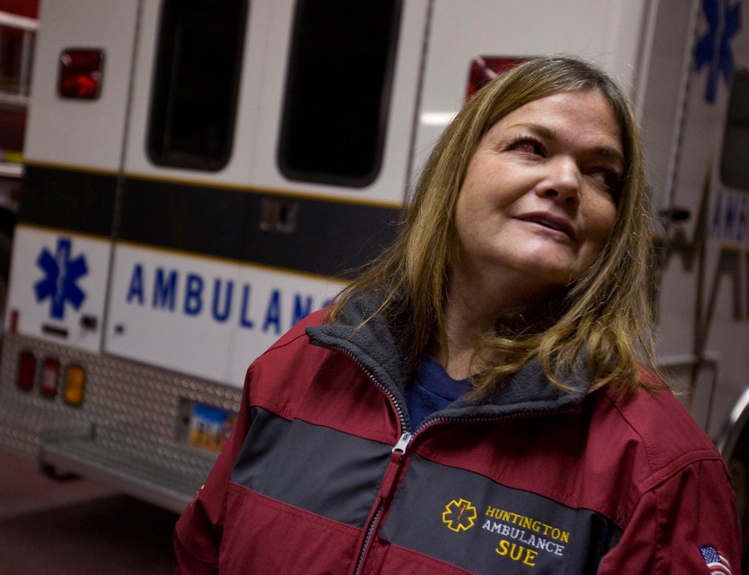 (Tribune File Photo)  Emergency medical technician Sue Copinga was at the Crandall Canyon as a member of the Huntington volunteer fire department on the night when the mine's walls blew in a second time, killing three. Copinga provided triage to a victim while he was being removed from the mine.