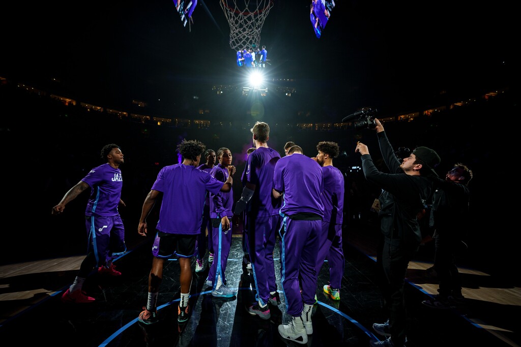 (Trent Nelson  |  The Salt Lake Tribune) The Utah Jazz host the Boston Celtics, NBA basketball in Salt Lake City on Friday, March 21, 2025.