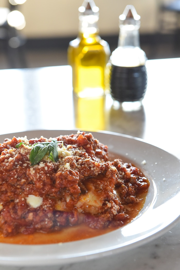 (Francisco Kjolseth | The Salt Lake Tribune) Lasagna classica with bolognese sauce from Terra Mia Italian restaurant in Draper, a sister restaurant to Terra Mia in Orem.
