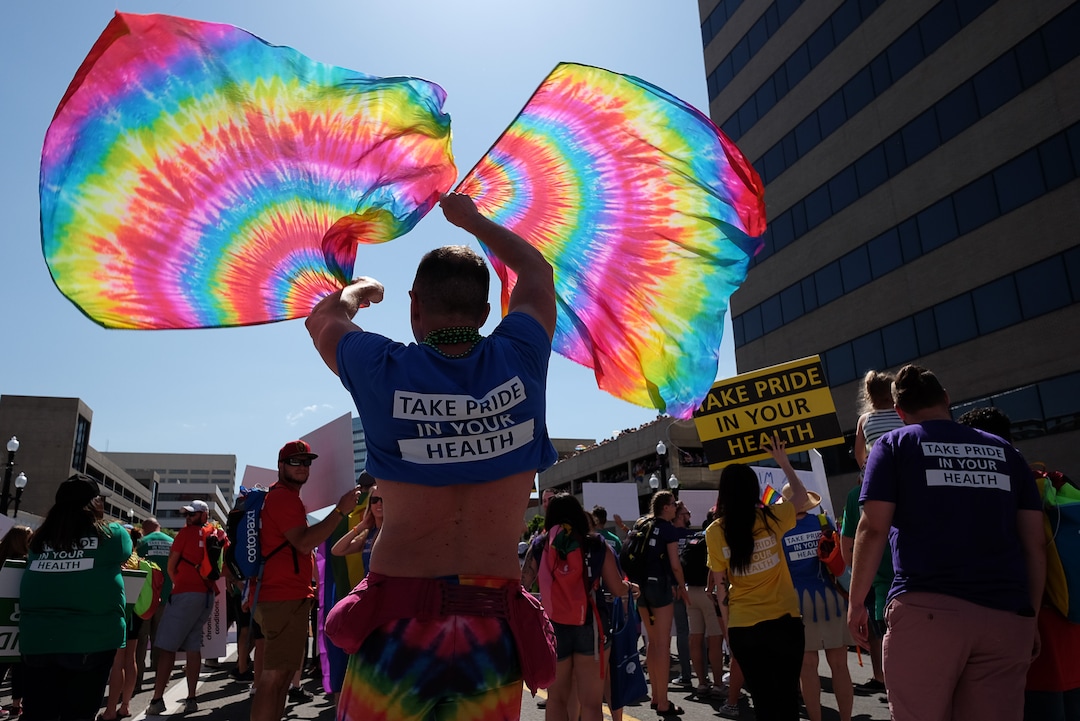 (Francisco Kjolseth  |  The Salt Lake Tribune)  Thousands participate in the Utah Pride Parade in Salt Lake City on Sunday June 2, 2019.