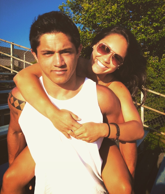 (Courtesy of Lo'eau LaBonta) Royals midfielder Lo'eau LaBonta and her brother Kalaukoa were siblings, but also best friends.