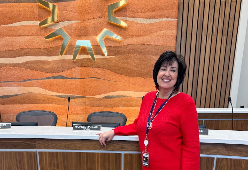 (Michele Randall) St. George Mayor Michele Randall at St. George City Hall, Dec. 3, 2025.