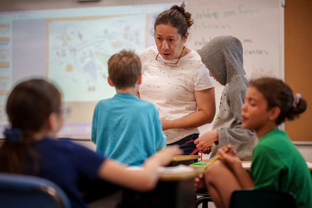 (Trent Nelson | The Salt Lake Tribune) Monica Peralta teaches fourth grade at Heber Valley Elementary School in Heber City on Wednesday, July 5, 2023. The Utah State Board of Education is looking to change the way the state’s public school teachers are evaluated.
