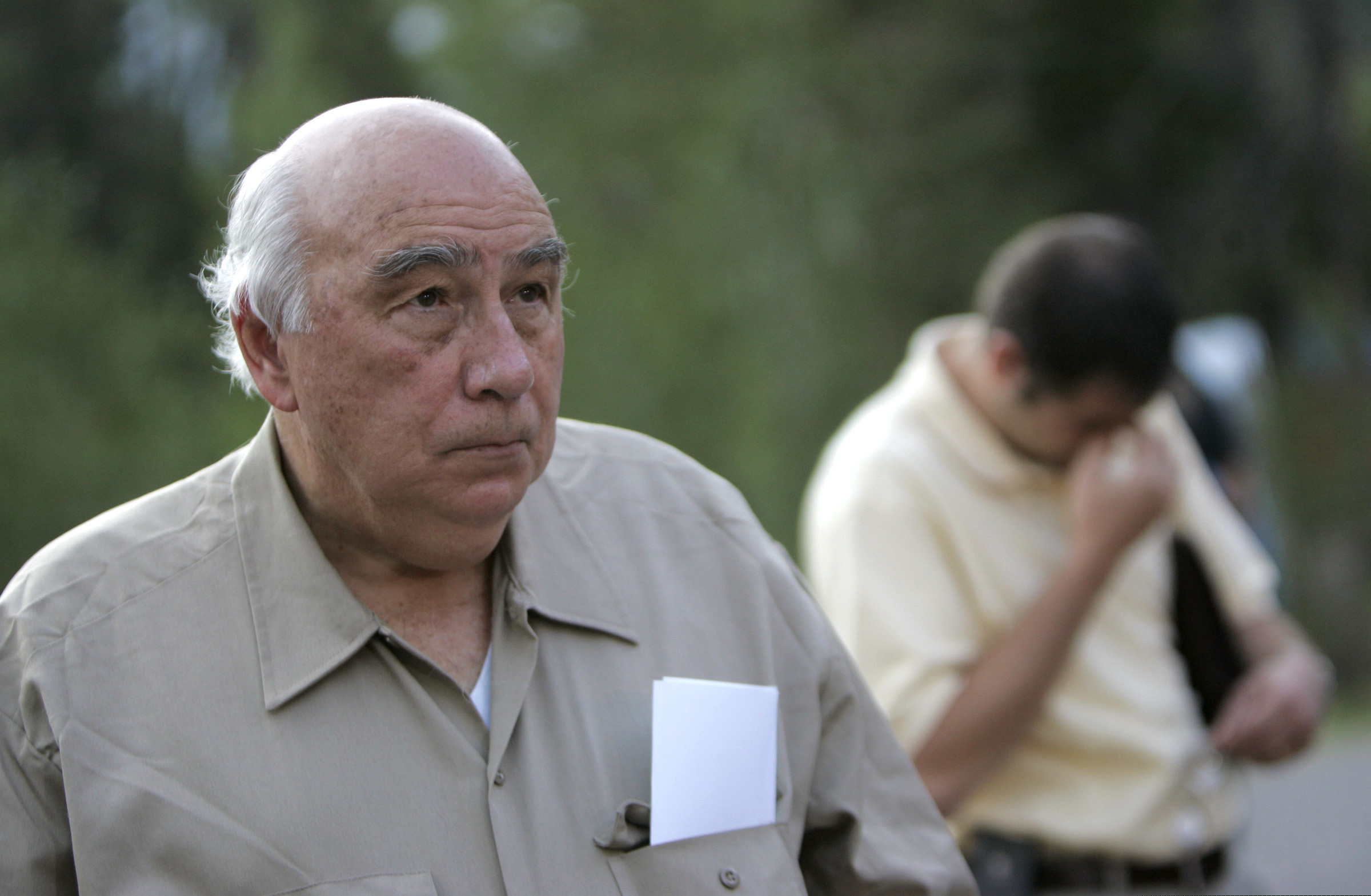 (Jae C. Hong | AP File Photo) In this Aug. 20, 2007 photo, Robert Murray, founder and chairman of Cleveland-based Murray Energy Corp., arrives at a news conference at the entrance to the Crandall Canyon Mine, in northwest of Huntington, Utah. Ohio-based Murray Energy filed for Chapter 11 bankruptcy reorganization Tuesday, Oct. 29, 2019. Former CEO Robert Murray said the move was necessary to access liquidity and best position the company for long-term success.