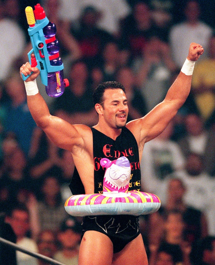 (Trent Nelson | The Salt Lake Tribune) Chavo Guerrero Jr. at WCW's Bash at the Beach in San Diego. July 12, 1998.