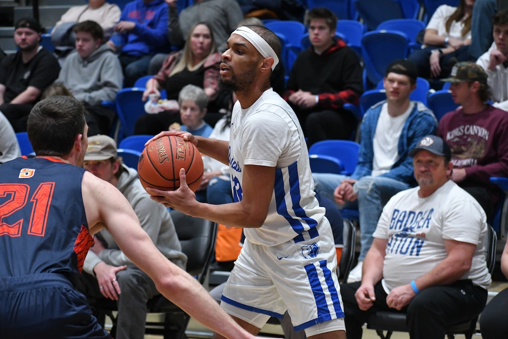 Salt Lake Community College guard Jordan Brinson is shown during a game this season against Snow College. Brinson and SLCC lost to Northwest Florida State in junior college national championship game Saturday in Hutchinson, Kan. (Taylor Munroe/Salt Lake Community College)