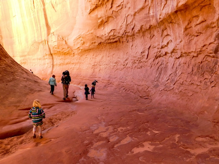 (Erin Alberty|The Salt Lake Tribune) Children play in Leprechaun Canyon on April 29, 2017.