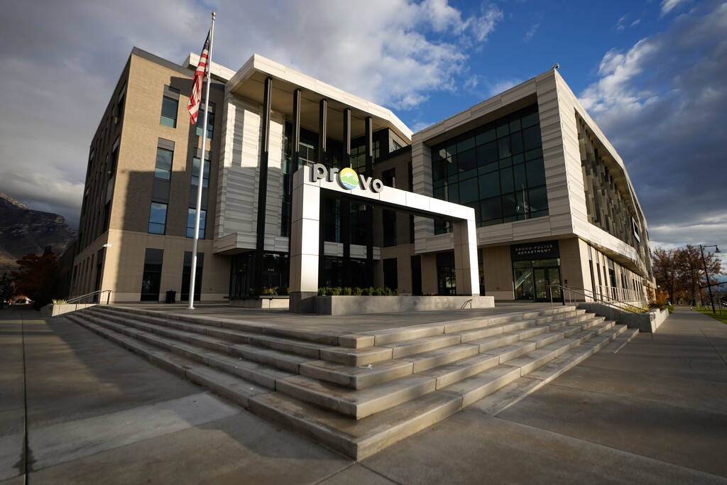 (Francisco Kjolseth  |  The Salt Lake Tribune) Provo Police Department headquarters. A Utah County mental health counselor was arrested earlier this week after two former clients told police he manipulated them into exposing their breasts during therapy sessions.