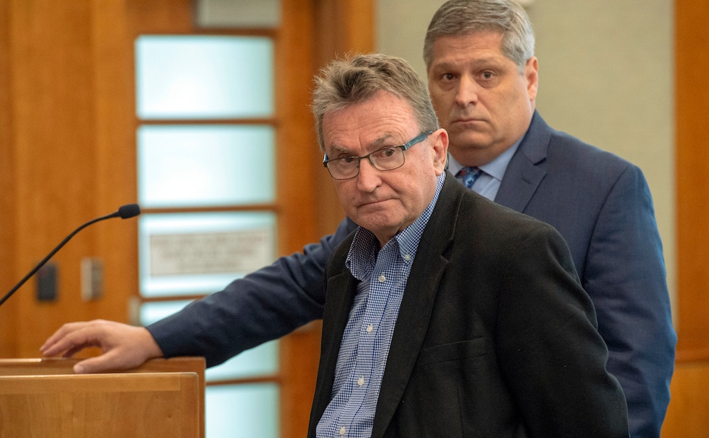 (Rick Egan | Salt Lake Tribune file photo) Filmmaker Sterling Van Wagenen, seen here making his initial court appearance on April 30, 2019, in American Fork, Utah, on charges of sexual abuse of a child — to which he pleaded guilty, and is currently serving a six-year prison sentence. The reality series "I Went Undercover" is featuring Van Wagenen's case, and his taped confession to molesting someone else, in an episode set to air Tuesday, May 31, 2022, on the Investigation Discovery channel.