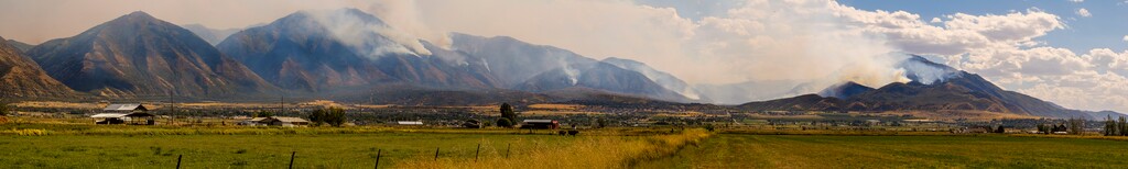 Leah Hogsten  |  The Salt Lake Tribune  The fires have degenerated air quality values in the state, with moderate amounts of particulate matter over a 24-hour period recorded in Salt Lake, Tooele and Washington counties, as well as Lindon in Utah County, according to the Utah Department of Environmental Quality. Pole Creek and Bald Mountain fires in Utah and Juab counties have grown to a combined 86,107 acres. They have displaced approximately 6,000 people living in the Woodland Hills, Elk Ridge and Covered Bridge communities.