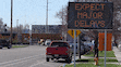 (Chris Samuels | The Salt Lake Tribune) A sign informs drivers how long a train may take to cross 900 West near North Temple in Salt Lake City, Wednesday, March 26, 2025.