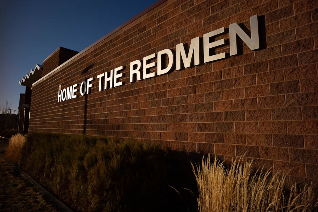 (Trent Nelson | The Salt Lake Tribune)  Cedar High School is considering a change in the name of its mascot, The Redmen, Friday Jan. 11, 2019.