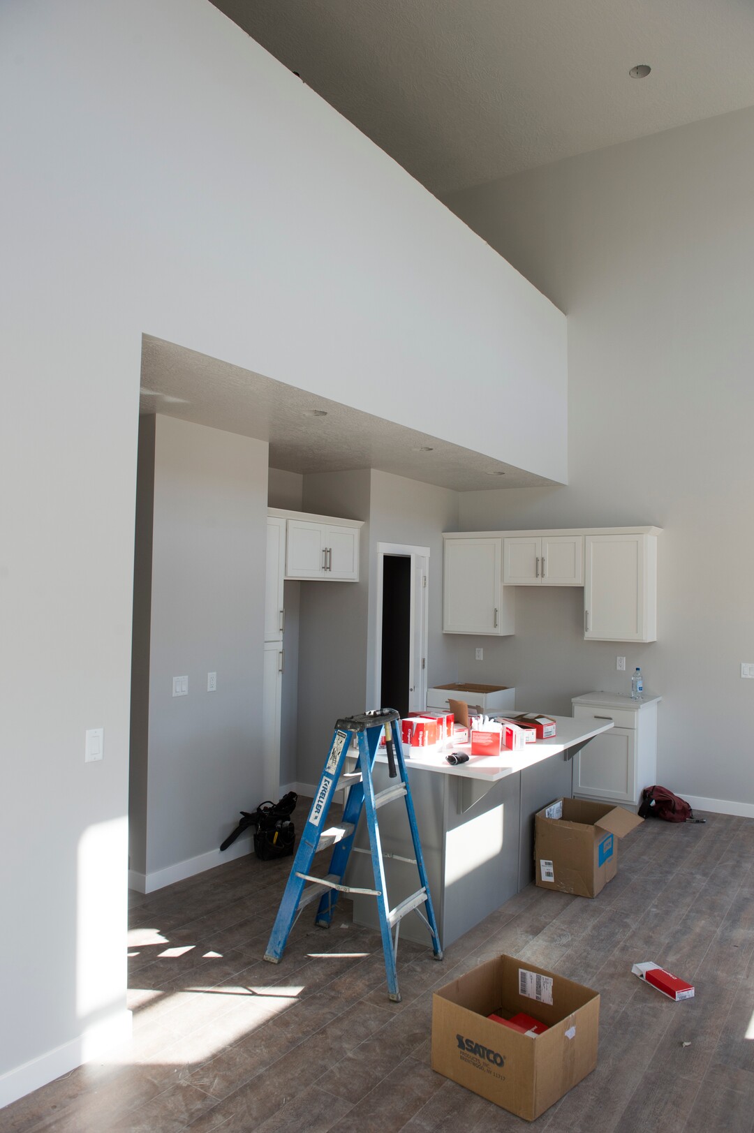 (Rick Egan  |  The Salt Lake Tribune)    Livingroom and kitchen, in twin home in Millcreek, Monday, Sept. 24, 2018.