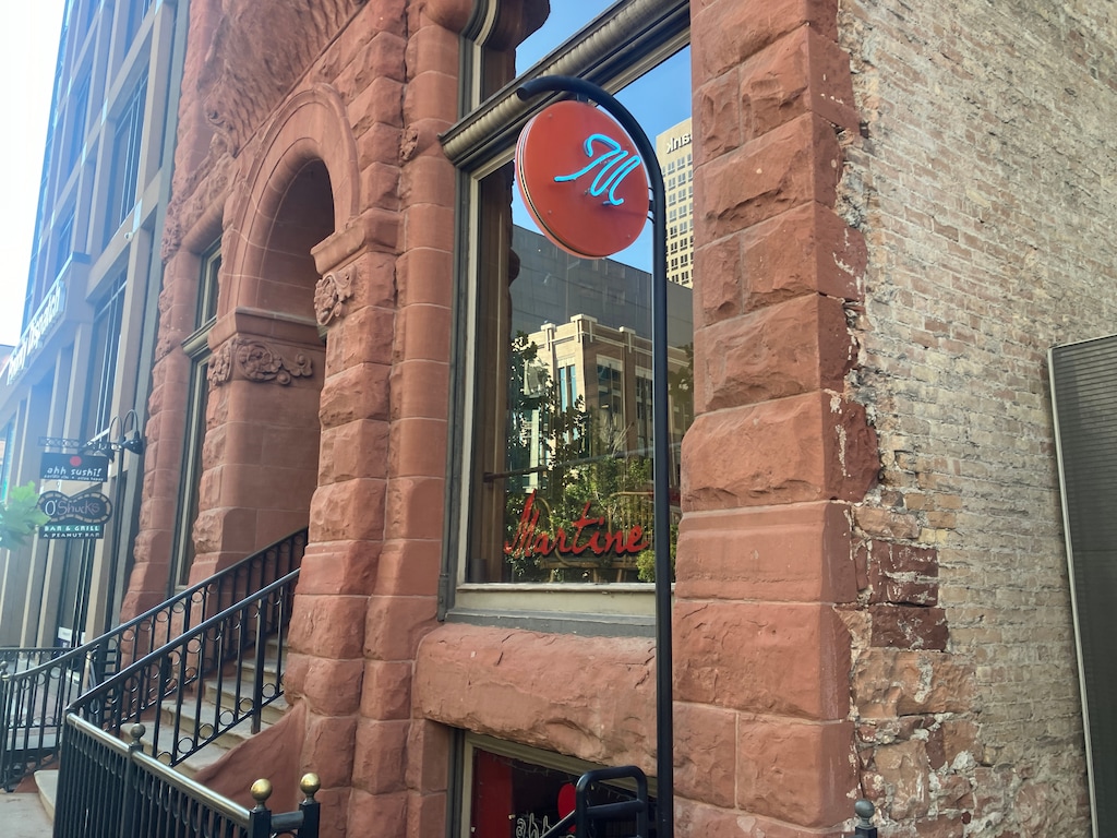 (Sean P. Means  |  The Salt Lake Tribune) Bar Martine, at 22 E. 100 South in downtown Salt Lake City, received a full bar license on August 29, 2024. The new bar, in the space where Martine Cafe operated before the COVID-19 pandemic, is projected to open on Nov. 1, 2024, according to the Utah Department of Alcoholic Beverage Services.