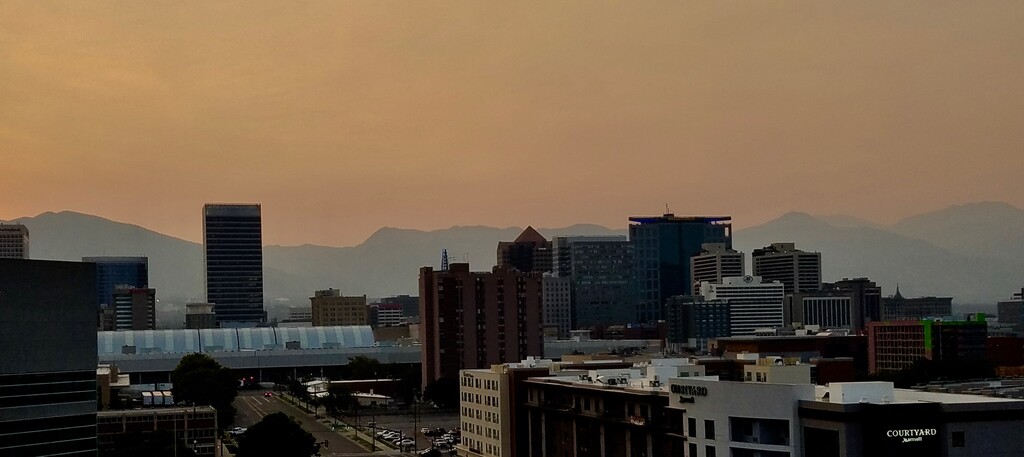 Smoke from wildfires out of state is making air quality hazardous for sensitive groups throughout the Wasatch Front. (Photo by Bob Mims)