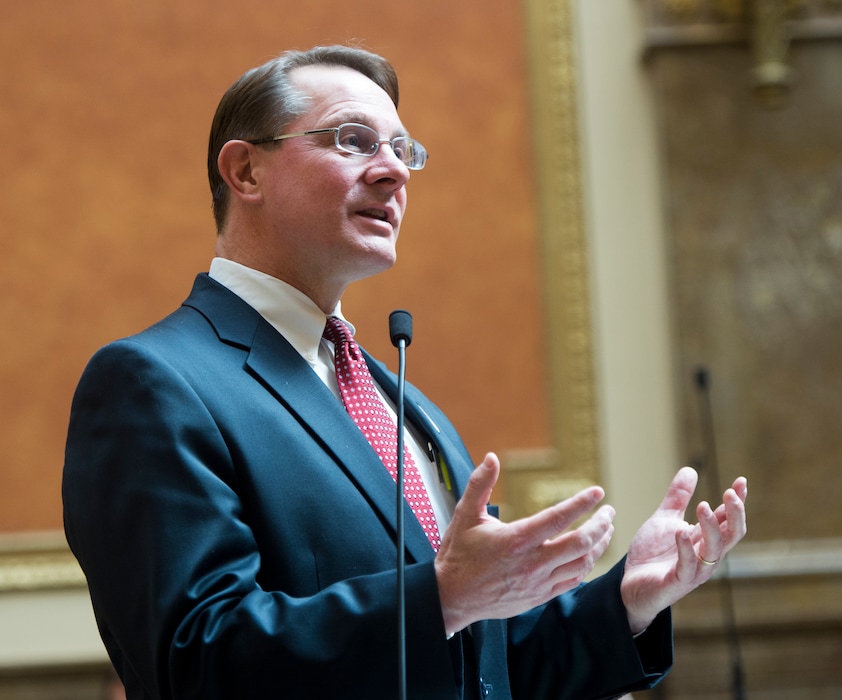 (Rick Egan  |  Tribune file photo) State Rep. Ken Ivory gives his view on HJR 8 Joint Resolution Calling for a Convention to Amend the Constitution of the United States on the hours floor, at the Utah State Capitol, Tuesday, March 1, 2016.