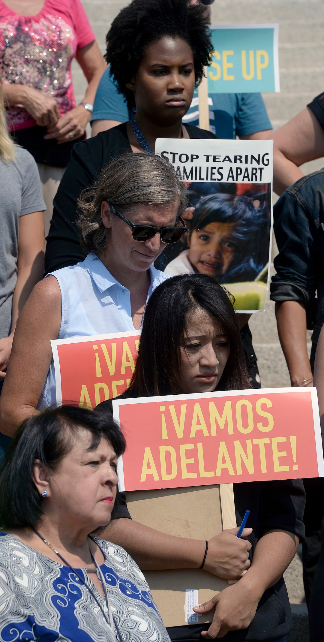 (Al Hartmann  |  The Salt Lake Tribune) 	
A diverse group gathers on the steps of the Utah Capitol on Tuesday, Sept. 5, 2017, with Comunidades Unidas (Communities United), an organization that says that the Trump adminstration's plans to end the DACA program is bad for Utah's families and economy. Individuals, including 'Dreamers," spoke out for Congress to come up with alternative legislation.