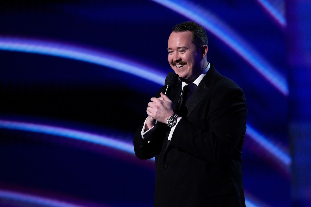 (Mark J. Terrill | AP) Host Shane Gillis speaks at the ESPY Awards at the Dolby Theatre in Los Angeles, Wednesday, July 16, 2025. Gillis talked about an experience with Salt Lake City's homeless population on a podcast with Joe Rogan last week.