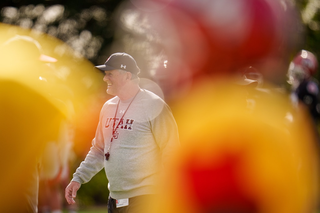 (Trent Nelson  |  The Salt Lake Tribune) as the University of Utah football team practices for the Rose Bowl at Dignity Health Sports Park in Carson, Calif., on Tuesday, Dec. 28, 2021.