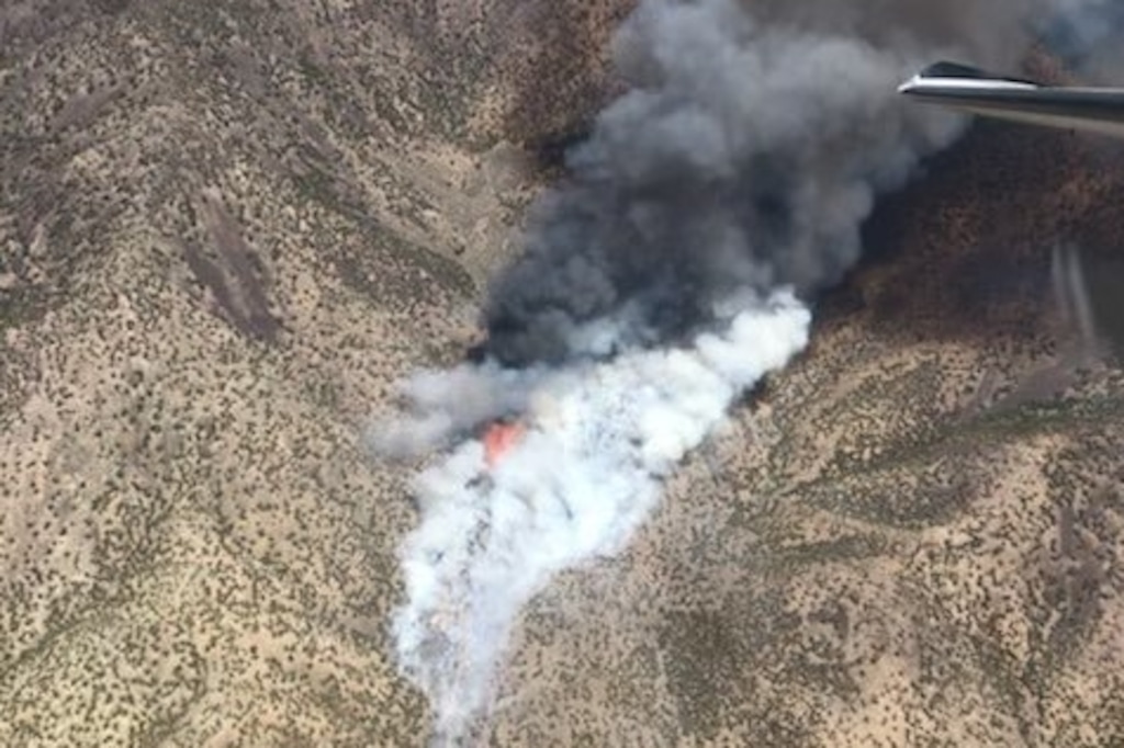 (Photo courtesy of Utah Fire Info) The Goat Springs Fire started Friday, May 28, 2021.