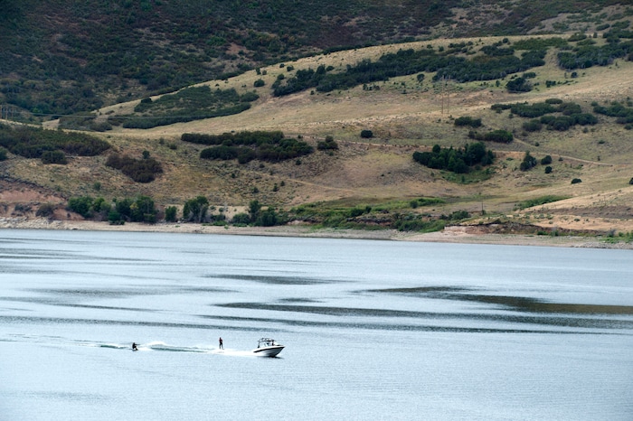 Rick Egan  |  The Salt Lake Tribune

Boat enthusiasts enjoy Deer Creek Reservoir, Friday, August 7, 2015.