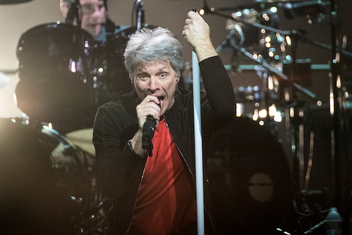 (Chris Detrick | The Salt Lake Tribune) Jon Bon Jovi performs during the 'This House Is Not for Sale' Tour at Vivint Smart Home Arena Friday, March 16, 2018.