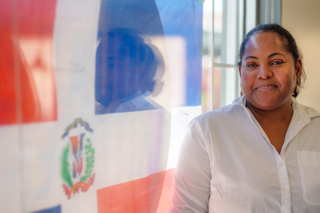 (Trent Nelson  |  The Salt Lake Tribune) Ynoelia Fabian at Hispaniola Bistro, inside Square Kitchen Eatery, in Salt Lake City on Tuesday, May 27, 2025.