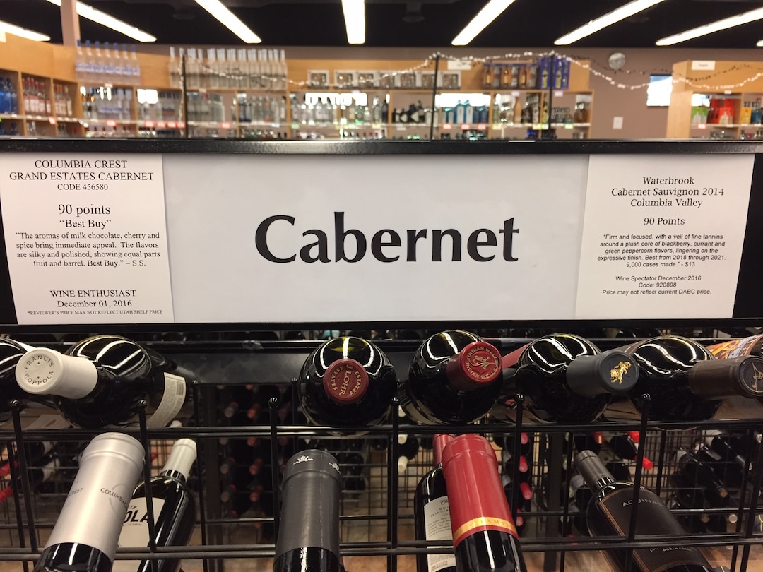 (The Salt Lake Tribune | Kathy Stephenson) Many Utah shoppers like to read the reviews and rating cards at the state liquor stores before making a purchase. The state is banning the "shelf talkers"  after Dec. 31, 2018.