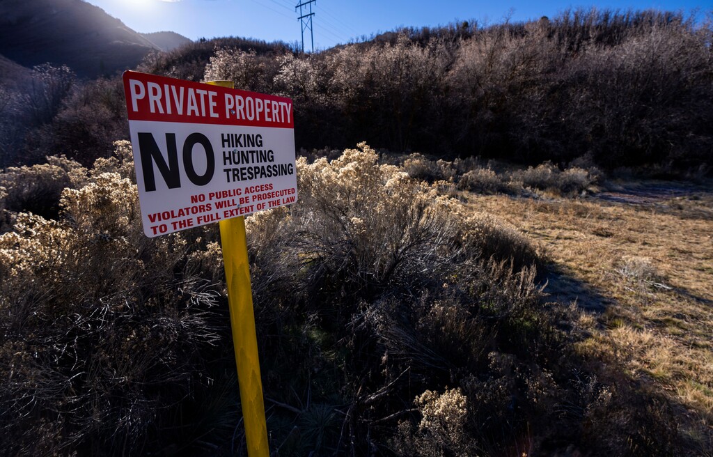  (Rick Egan | The Salt Lake Tribune) This area may be affected by the proposed limestone quarry, in Parleys Canyon, on Wednesday, December 8, 2021.