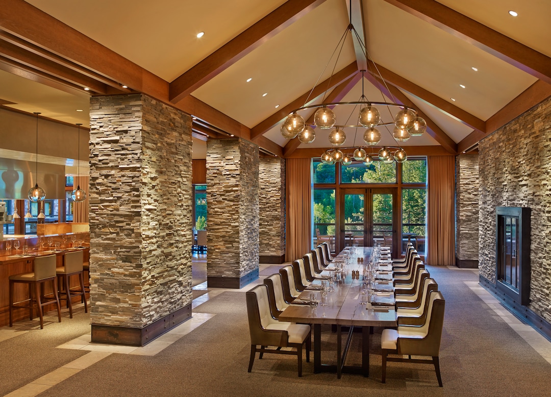 (Photo courtesy of St. Regis Deer Valley) The communal table at RIME in Park City.