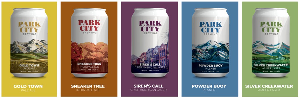 (Provided by Park City Brewing) Park City Brewing has announced new ownership, revamped branding and five core beers with names inspired by the Park City area.