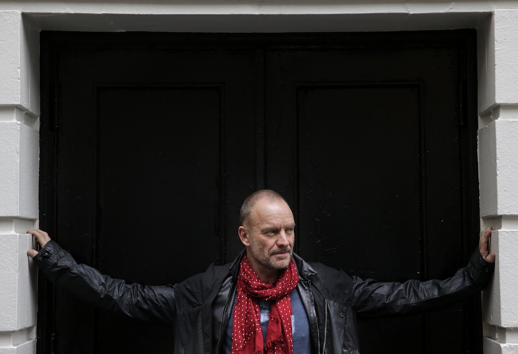 (Seth Wenig | Associated Press) Sting posed in 2014 in front of Neil Simon Theatre in New York, where his musical "The Last Ship" was being performed. He will perform in Utah on Aug. 31 in a concert with the Utah Symphony to benefit Zion National Park.