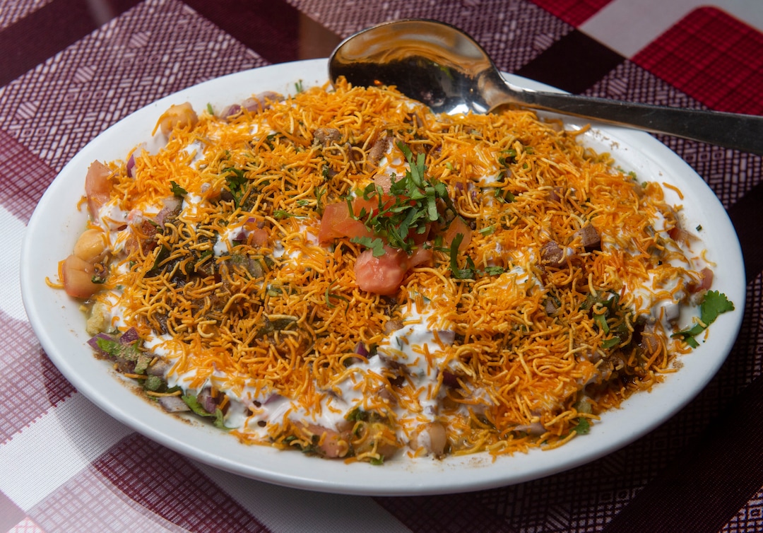 (Rick Egan  |  The Salt Lake Tribune)    The Samosa Chat at Gurkhas, a new Indian and Nepali restaurant in Millcreek. Wednesday, Feb. 20, 2019.