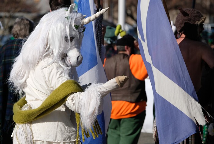 (Francisco Kjolseth | The Salt Lake Tribune) Shamrocks and sunshine were aplenty as Salt Lake City’s Irish community celebrates their 41st annual St. Patrick’s Day Parade with crowds lining up to take in the festivities. Marching bands, Irish dancers, bagpipes and a sea of green moved along 200 South, starting at 500 East Saturday morning en route to State street where the Siamsa festivities kept the fun going at the Gallivan Center.