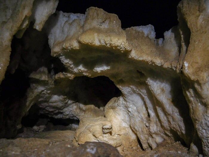 Erin Alberty  |  The Salt Lake TribuneA dollhouse-sized sub-cave has formed in a corner of Crystal Ball Cave in Gandy, Utah.