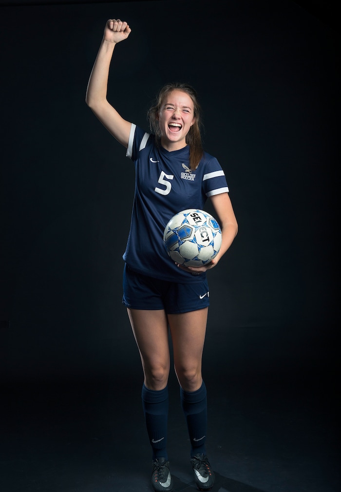 (Scott Sommerdorf   |  The Salt Lake Tribune)   Cassidy Orr of Skyline, Friday, December 8, 2017.  