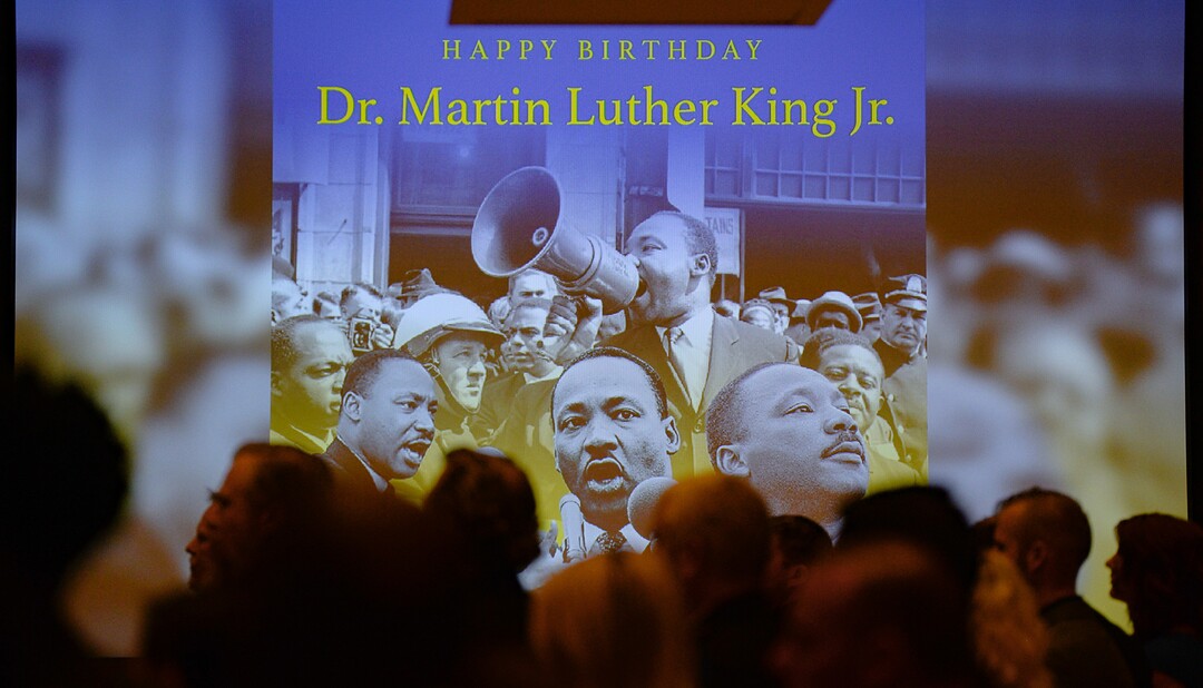(Francisco Kjolseth  |  The Salt Lake Tribune) People attend the Dr. Martin Luther King Jr. Memorial Luncheon at Little America Hotel on Monday, Jan. 20, 2020.