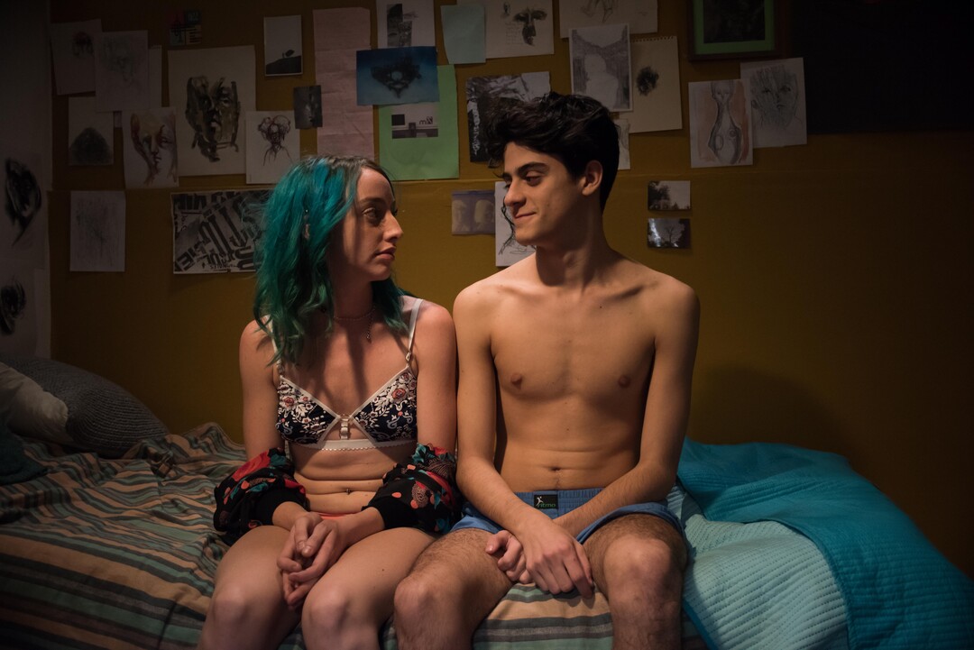 (Ana Volenweider  |  courtesy Sundance Institute) Delfina Diaz Gavier, left, and Cristobal Lopez Baena star in the VR romance "4 Feet: Blind Date" by Maria Belen Poncio, Rosario Perazolo Masjoan, Damian Turkieh and Ezequiel Lenardon, an official selection in the New Frontier programs of the 2019 Sundance Film Festival.