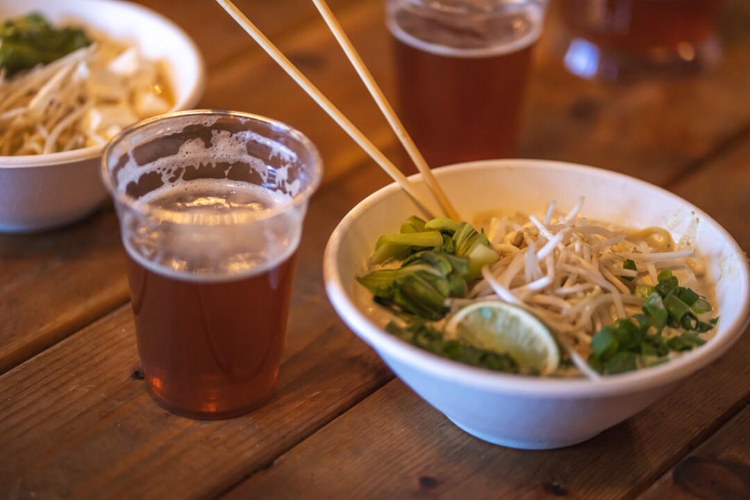 (Courtesy of Powder Mountain) Green Curry Ramen at Powder Keg bar on Powder Mountain.