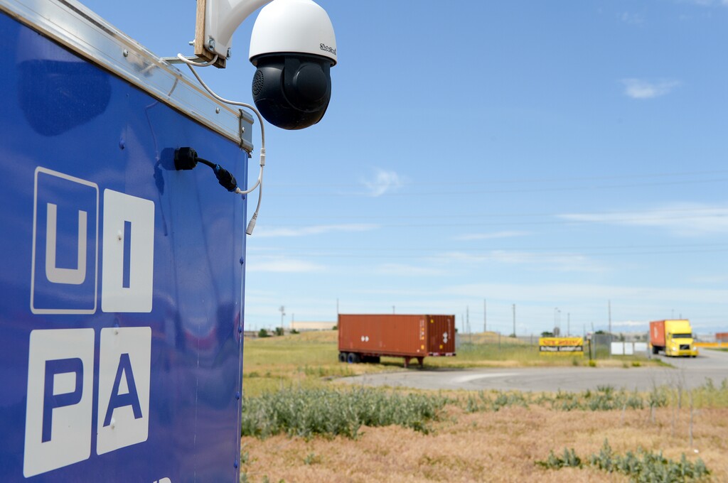 (Chris Samuels | The Salt Lake Tribune) A QuayChain observation trailer stands outside the Union Pacific Intermodal hub in Salt Lake City, Thursday, June 2, 2022.
