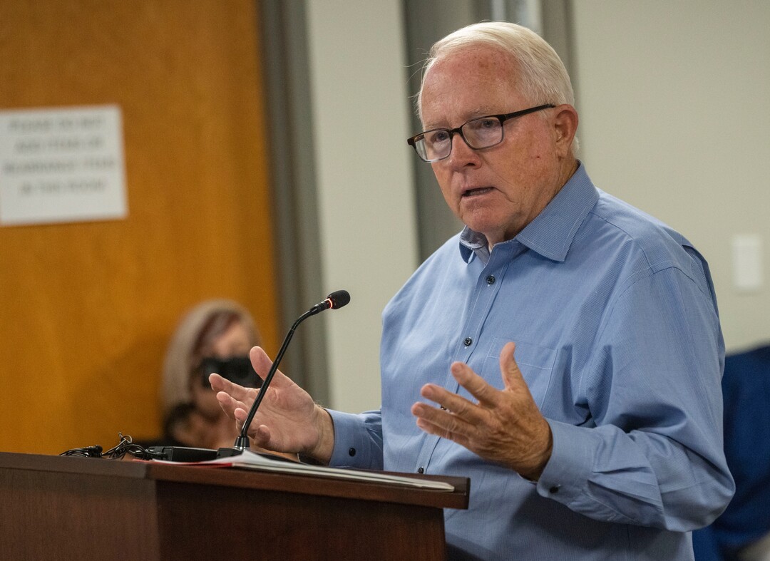 (Rick Egan | The Salt Lake Tribune)  Richard Kendall speaks, during a public hearing on the Utah State Board's recent rules for teaching about racism in the K-12 classroom at the State Board of Education in Salt Lake City, on Thursday, July 22, 2021.